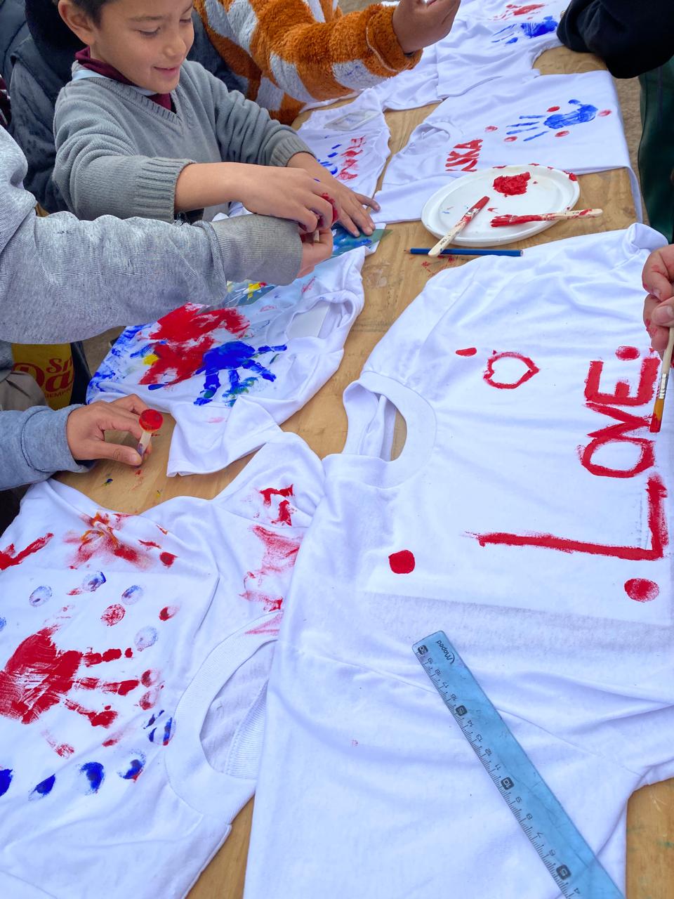 Taller de arte con los chicos
